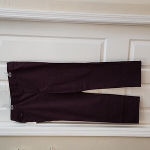 Nine West NWT Women's Heidi Pull on Pants Wine Color Size 16